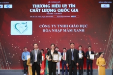 cong ty tnhh giao duc hoa nhap mam xanh da vinh du nhan danh hieu top 100   thuong hieu uy tin chat luong quoc gia 2023   lan ix   