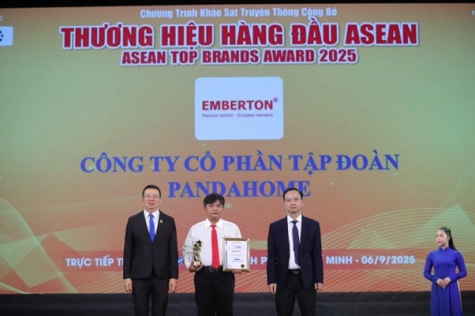 c  ng ty c  ph  n t  p   o n pandahome    s   h  u th   ng hi u emberton     c vinh danh top 10 th   ng hi u ti  u bi  u h ng    u asean